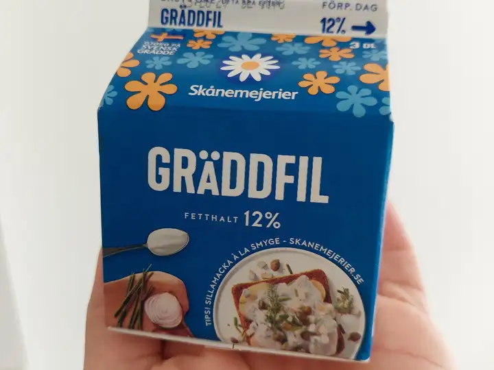 Skånemejeriers gräddfil i 3 dl förpackning